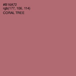 #B16A72 - Coral Tree Color Image